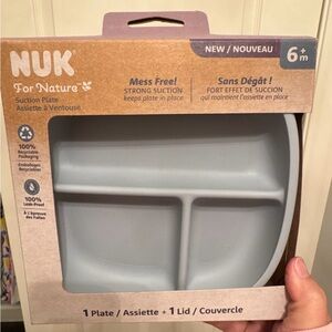 NUK For Nature Suction Plate - Gray